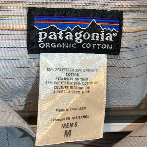 Patagonia vintage Rhythm Popover Tunic Organic Cotton Stripes medium - Picture 2 of 6